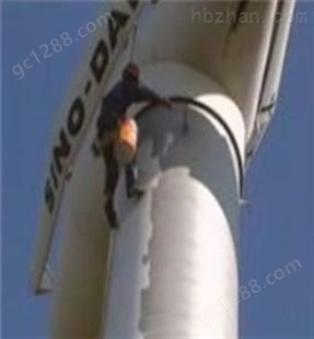 兰州风机塔筒防腐公司-叶片清洗补漆喷字