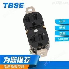 厂家供应 TBSE 美式双联插座 美标插座 美式插座 NEMA 5-20R