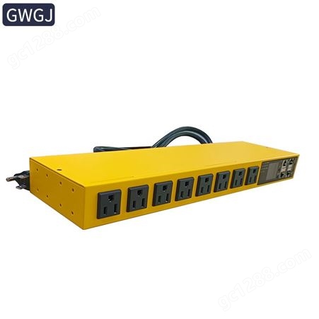 GWGJ 智能PDU机柜插座8口美规 ssh SNMP 485modbus编程开发网络远程控制