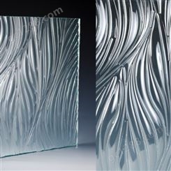 大鑫4~6mm 透明布纹压花玻璃钢化玻璃1.83 2.44