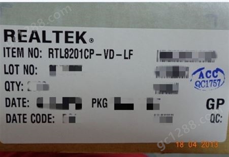 RTL8201CP-VD-LF 以太网芯片 REALTEK(瑞昱) LQFP-48_7x7x05P