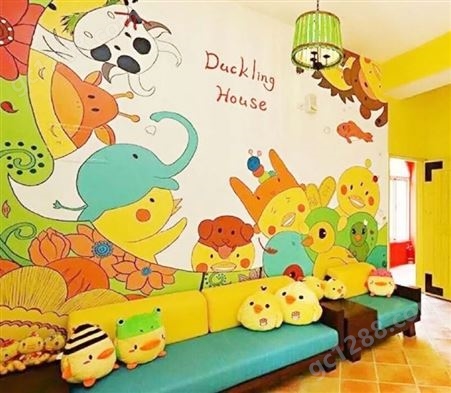 墙绘涂鸦 儿童房墙绘 室内手绘墙 户外涂鸦  卡通墙绘彩绘