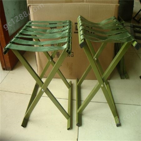 高强度碳钢户外折叠椅 野营训练马扎 折叠椅子户外家具