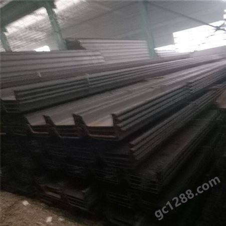 钢板桩 Q235B q345Bh型400*100U型万吨库存可规格生产加工