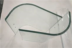 浮法玻璃加工小半径弧形面板6mm曲面钢化玻璃按图定制