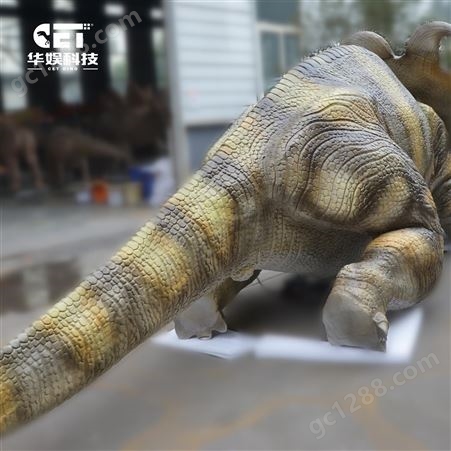 生病的亚伯达龙仿真电动恐龙定制支持各种款式造型仿真恐龙工厂