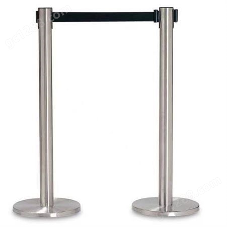银行一米线护栏 不锈钢材质 排队围栏警戒线 移动方便 安装简便