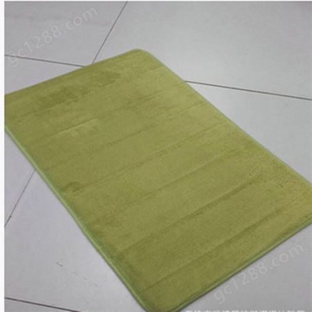 厂家批发加厚珊瑚绒地毯慢回弹条纹地毯防滑地垫定 制跨境热卖