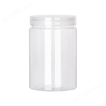 透明盖pet密封罐食品级空塑料瓶子圆形零食饼干糖果广口瓶包装桶