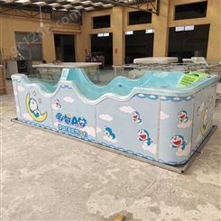 那样海儿童泳池 组装式儿童恒温游泳池 全透明玻璃泳池