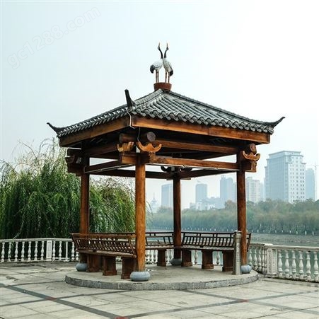 北京户外花架防腐木 木屋 凉亭 木栅栏 制作安装 博雅园林景观41