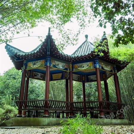 北京户外花架防腐木 木屋 凉亭 木栅栏 制作安装 博雅园林景观50