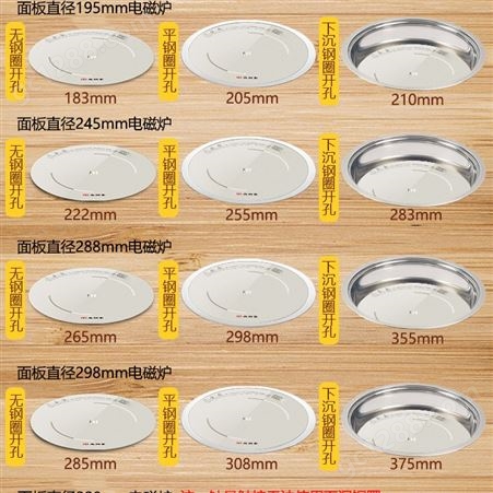 尚朋堂 SPT-C22R 商用火锅电磁炉 圆形嵌入式一体2200W火锅炉白色