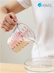 量杯日本ASVEL厨房家用带刻度毫升面粉计量杯塑料烘焙专用量筒