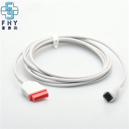 富惠阳OEM有创压电缆适用GE11P转雅培压力传感器电缆