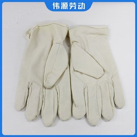 矿用点胶帆布手套 具有良好的防静电伤效果 认准伟源防护