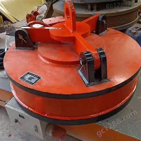 冠华 废铁废钢3吨1.2米起重机配件电磁吸盘 吸力均匀